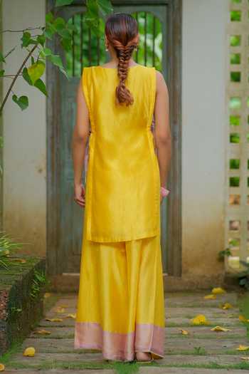 Myoho Embroidered Kurta & Palazzo Set