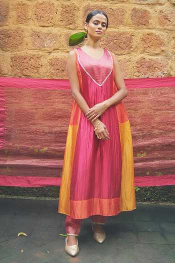 Myoho Patchwork Kurta Set