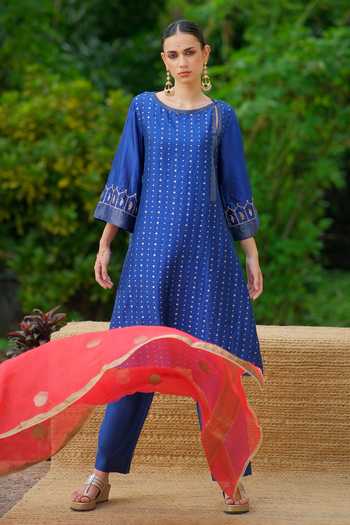 Myoho Brocade Woven Kurta Set