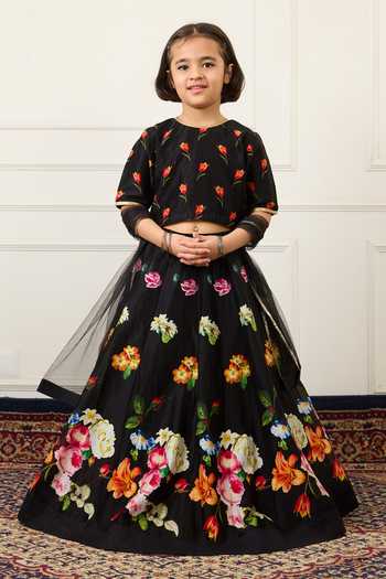 Mamma Plz Tulip Print Lehenga Set 