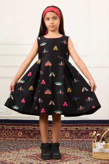 Mamma Plz Butterfly Moth Print Dress 