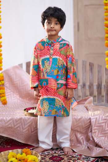 Funny Bones Clothings Rang Mahal Printed Kurta Set 
