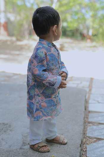 Funny Bones Clothings Entricing Jungle Print Kurta Set 