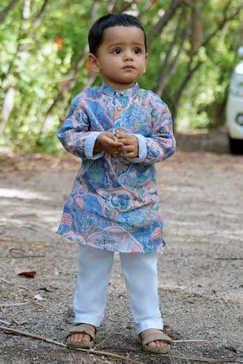 Funny Bones Clothings Entricing Jungle Print Kurta Set 