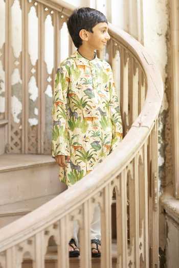 Funny Bones Clothings The Naturalist Printed Kurta Set 