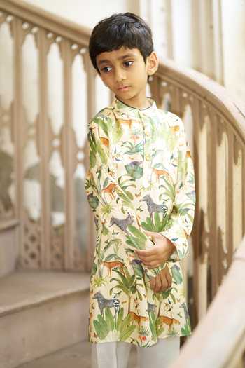 Funny Bones Clothings The Naturalist Printed Kurta Set 