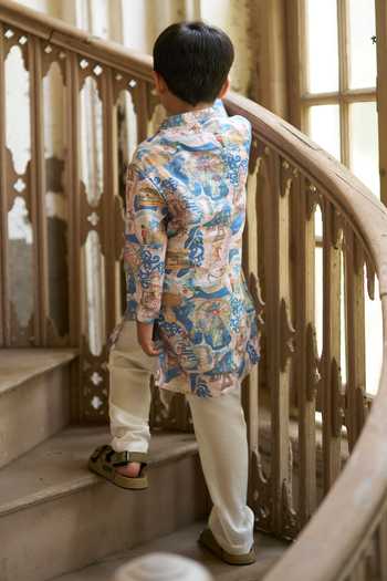 Funny Bones Clothings The Voyagers Printed Kurta Set 