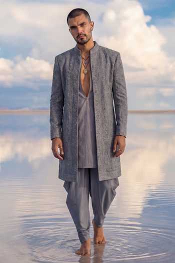 Bubber Couture Aelius Trellis Embroidered Sherwani 