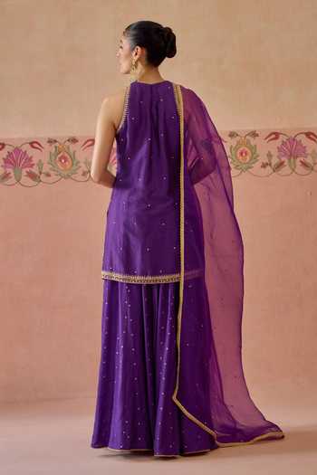 Kritika Dawar Shahira Embroidered Kurta Sharara Set