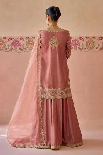 Kritika Dawar Alaya Embroidered Kurta Sharara Set