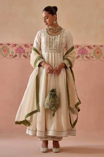 Kritika Dawar Zaha Placement Embroidered Anarkali Set