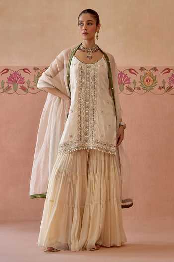 Kritika Dawar Sahiba Embroidered Kurta Gharara Set