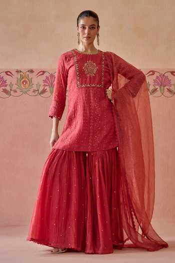 Kritika Dawar Ruh Embroidered Kurta Gharara Set