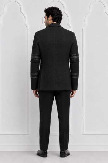 Nivedita Saboo Textured Pattern Double Breasted Tuxedo