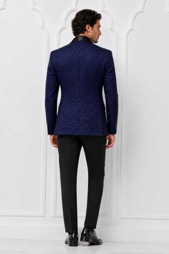 Nivedita Saboo Quilted Textured Pattern Tuxedo 