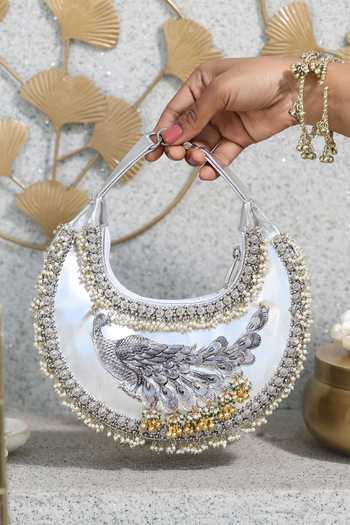 5elements Mayura Peacock Artistry Handbag 