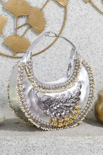 5elements Mayura Peacock Artistry Handbag 
