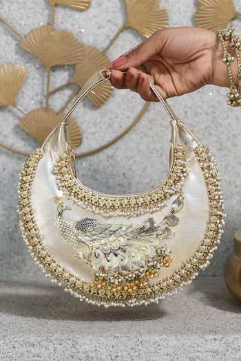 5elements Mayuri Gold Handbag 