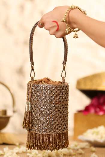 5elements Nayab Crystal Embellished Potli 