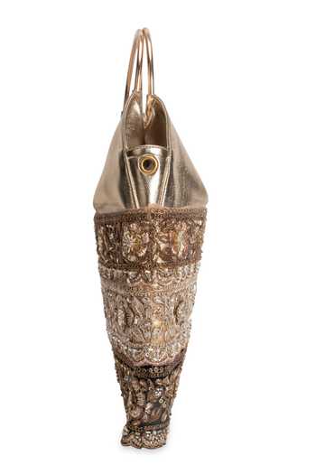 5elements_Gold Zarbaft Embroidered Metallic Handbag _Online_at_Aza_Fashions