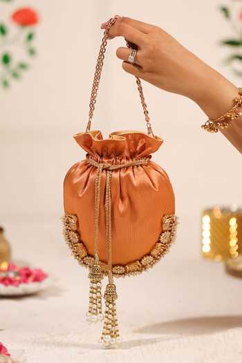 5elements Kesiya Elephant Motif Beadwork Potli 