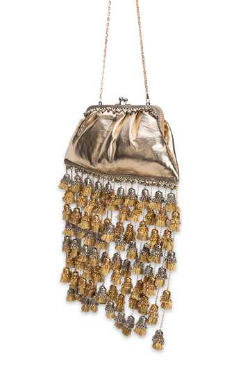 5elements Gold Tassels, Chains Kanakjhari Handcrafted Potli Online at Aza Fashions 5elements_Gold Tassels, Chains Kanakjhari Handcrafted Potli _Online_at_Aza_Fashions