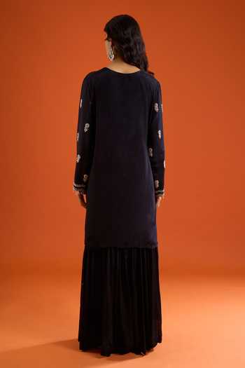 Aariyana Couture Embroidered Kurta Sharara Set 