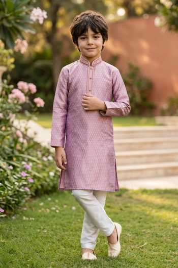 Petite Pomme Woven Kurta & Pant Set 