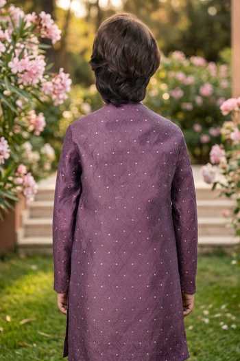 Petite Pomme Overlap Kurta & Pant Set
