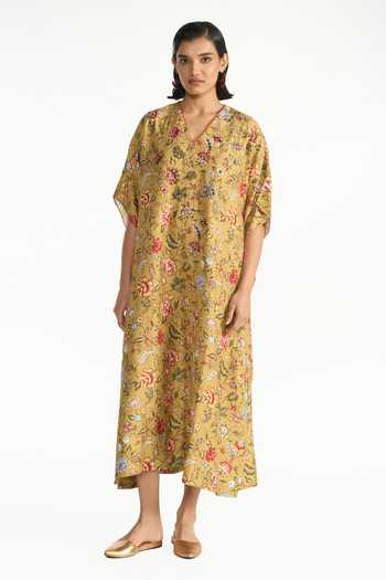 Payal Pratap Pallavi Floral Print Kaftan Dress