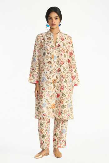 Payal Pratap Madhavi Floral Print Tunic & Pant Set