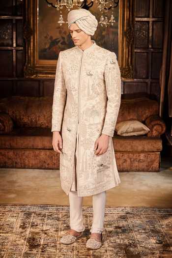 Matsya The Wild Masai Embroidered Sherwani Set 