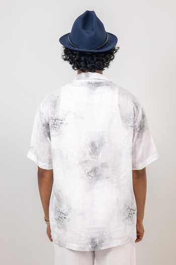 Raw & Rustic By Niti Bothra Eco-Print Cuban Collar Shirt 