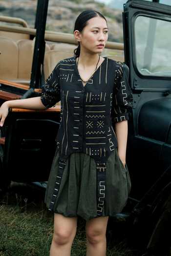 The Terra Tribe Chobe Short Crushed Balloon Skirt 
