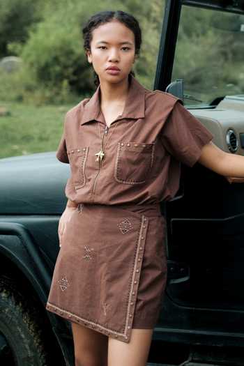 The Terra Tribe Rover Crushed Cotton Divider Shorts 
