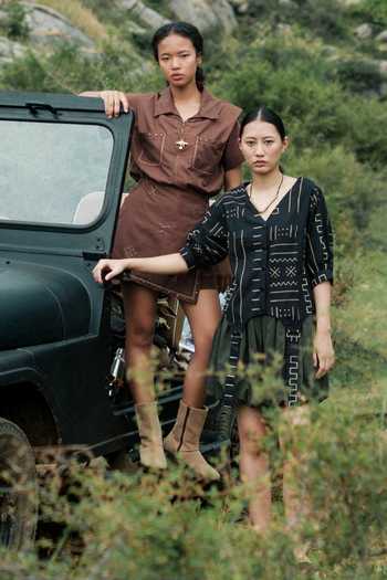 Shop The Terra Tribe Brown Cotton Rover Crushed Divider Shorts Online at Aza Fashions Shop_The Terra Tribe_Brown Cotton Rover Crushed Divider Shorts _Online_at_Aza_Fashions