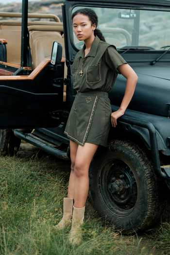 The Terra Tribe Rover Crushed Cotton Divider Shorts 