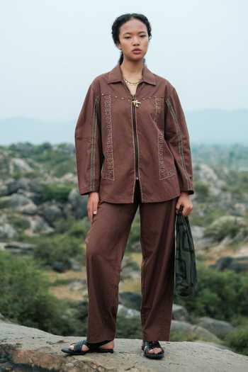 The Terra Tribe Moroccan Tribal Embroidered Shirt 