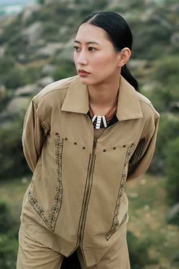 The Terra Tribe Moroccan Tribal Embroidered Shirt 