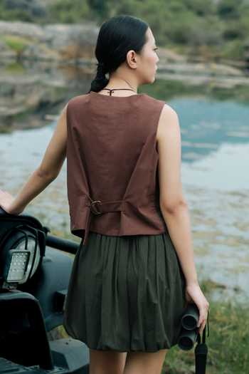 The Terra Tribe Toyo Tribal Embroidered Vest 