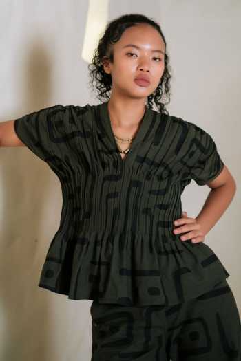 The Terra Tribe Meknes Big Print Kimono Top 