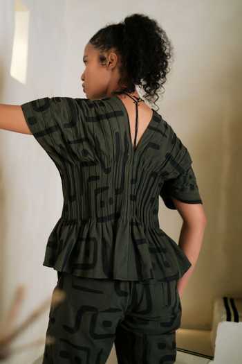 The Terra Tribe Meknes Big Print Kimono Top 