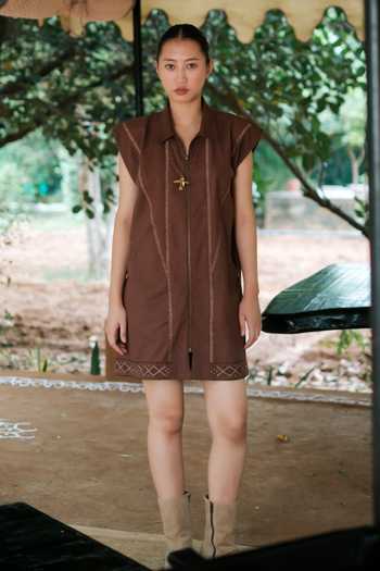 The Terra Tribe Antalya Tribal Embroidered Dress 