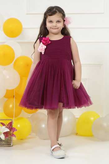Little Bansi Pleated Work Frock Dress 