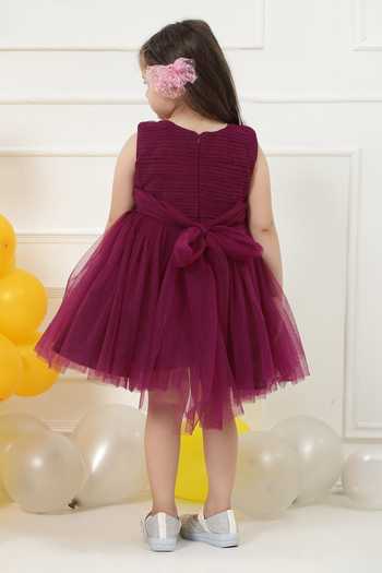 Little Bansi Pleated Work Frock Dress 