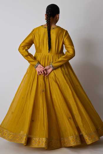 Rhua Indu Placement Embroidered Anarkali Set 
