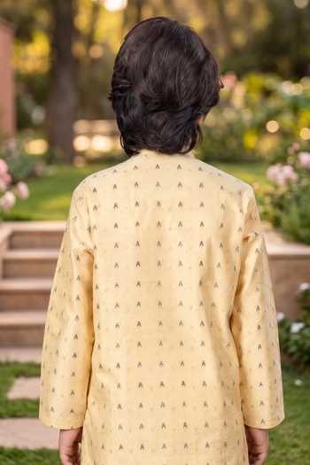 Petite Pomme Overlap Kurta & Pant Set