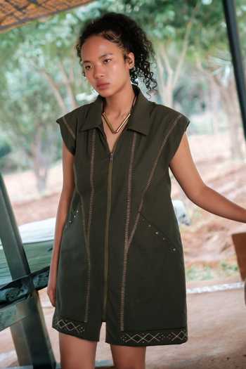 The Terra Tribe Antalya Tribal Embroidered Dress 