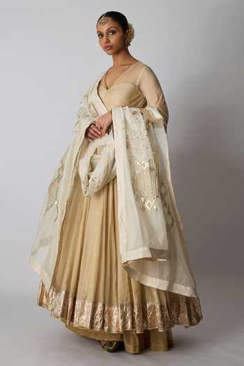 Rhua Tulsi Gota Bordered Anarkali Set 