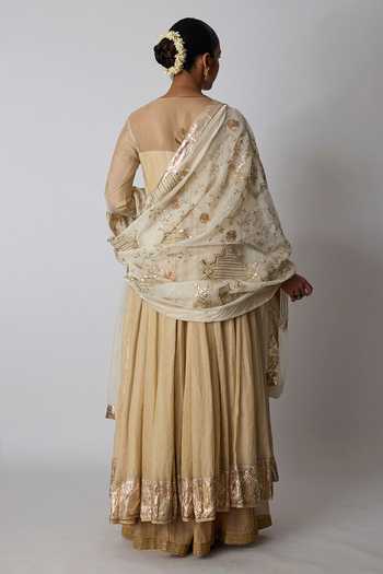 Rhua Tulsi Gota Bordered Anarkali Set 